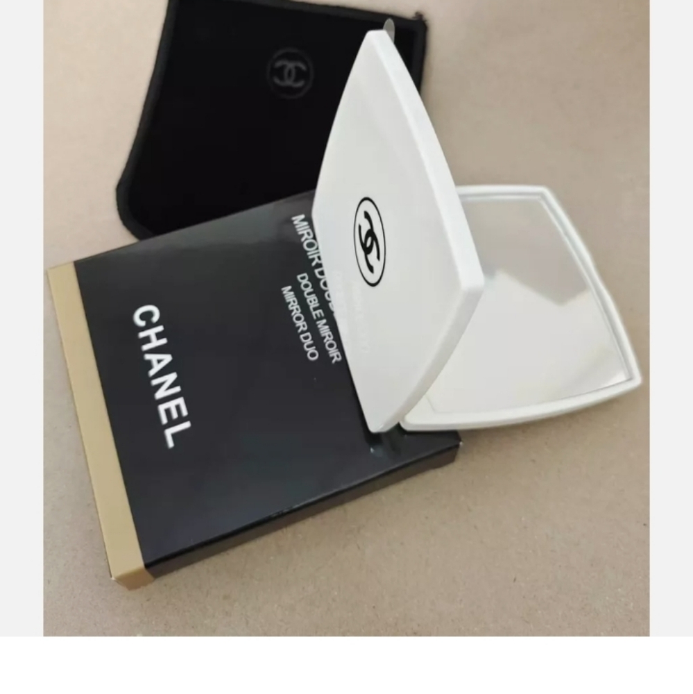 Chanel Compact Mirror White